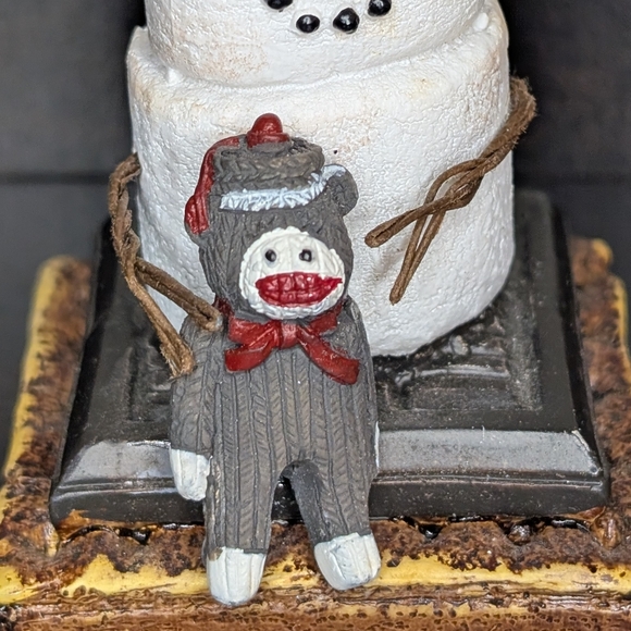 The Original S'mores Ornament Chocolate Christmas Collectable SOCK MONKEY - Picture 2 of 2